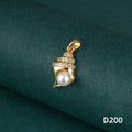 Copper Gold-plated Pendant With Zircon Inlay Single Pendant Vera Lux