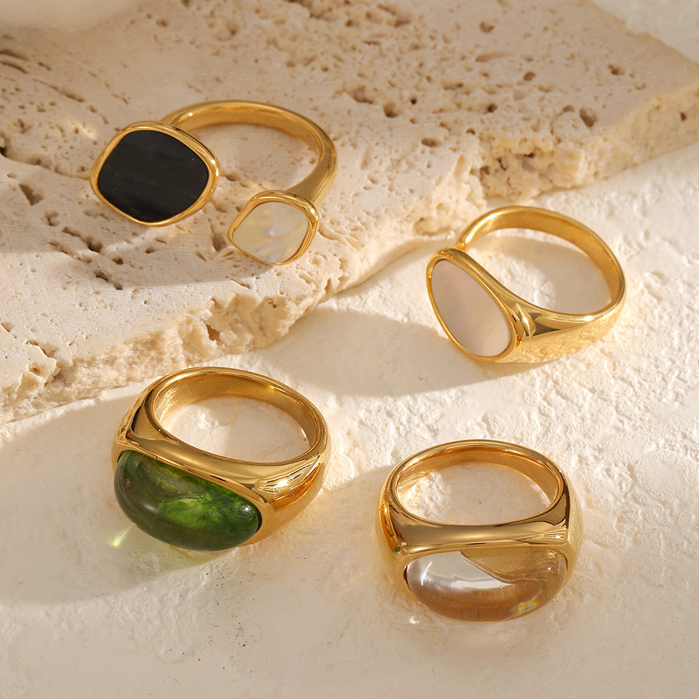 Fashionable And Elegant Cast Stainless Steel Ring For Women Vera Lux