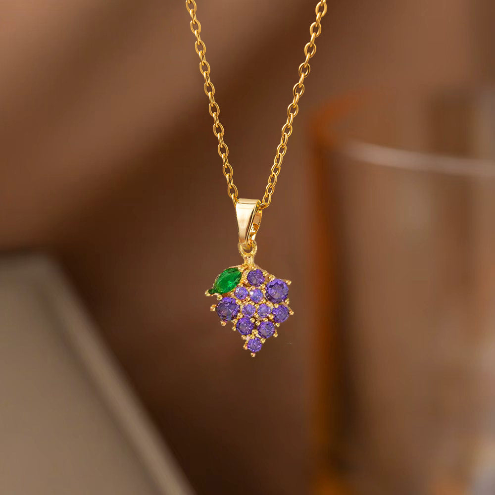 Stylish High-end Zircon Studded Necklace Vera Lux