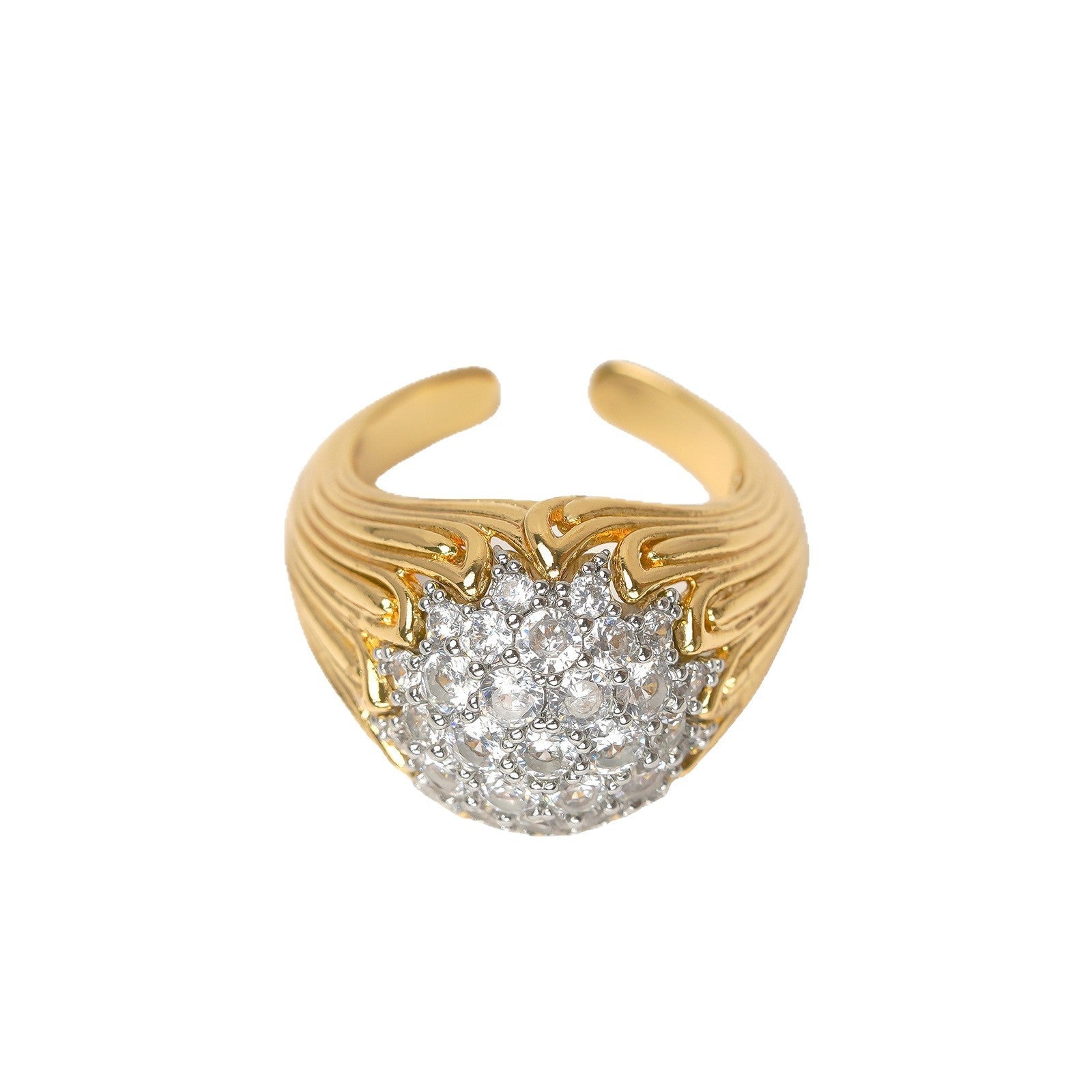 Fashionable Vintage Diamond-Encrusted Elegant Ring Vera Lux