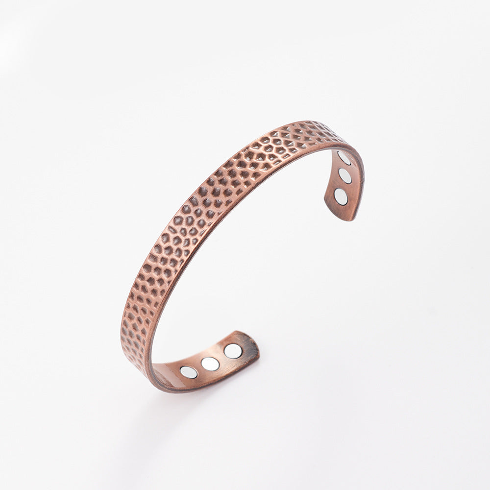 Magnetic Small Wave Pattern Antique Red Copper Brushed Vera Lux