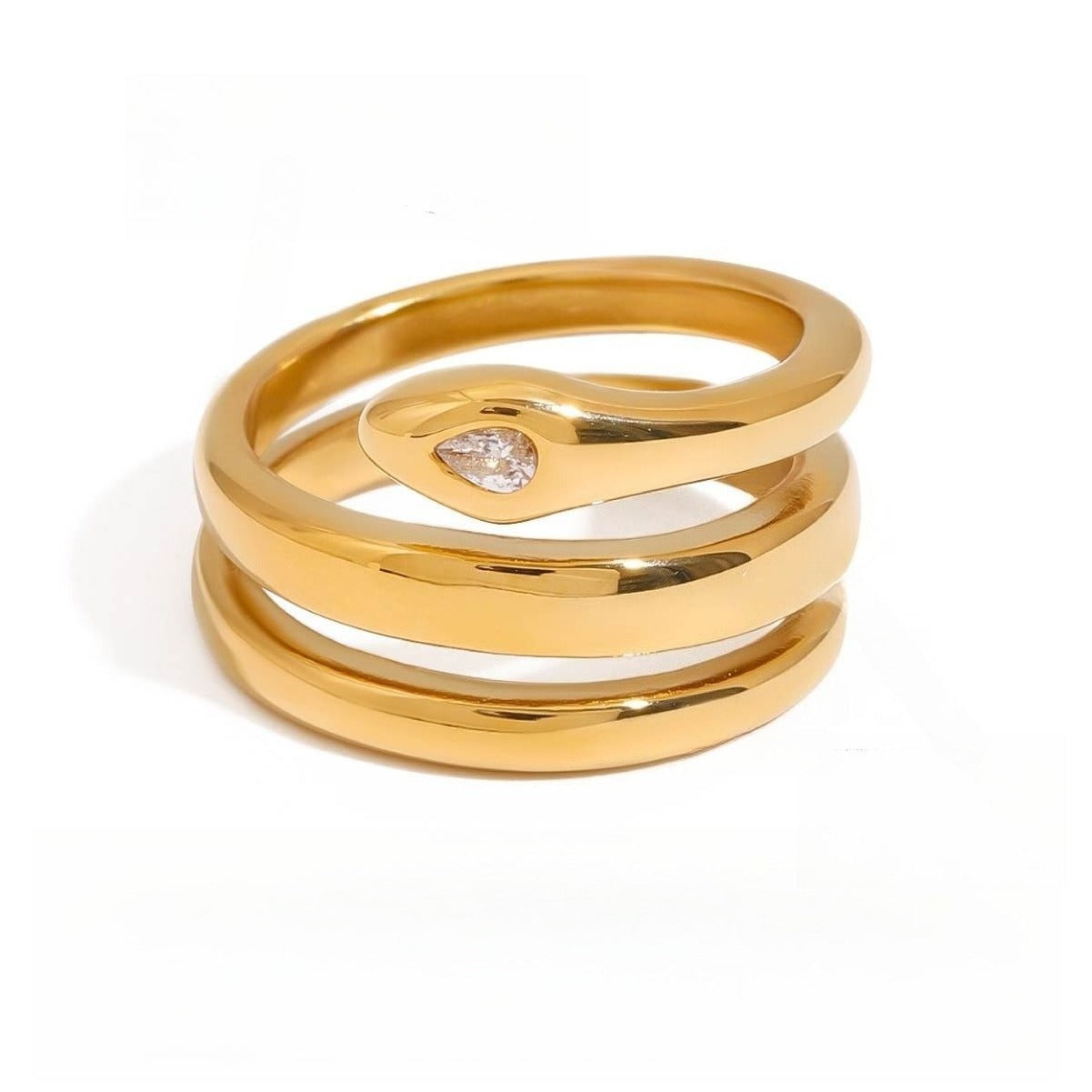 Light luxury snake ring Vera Lux