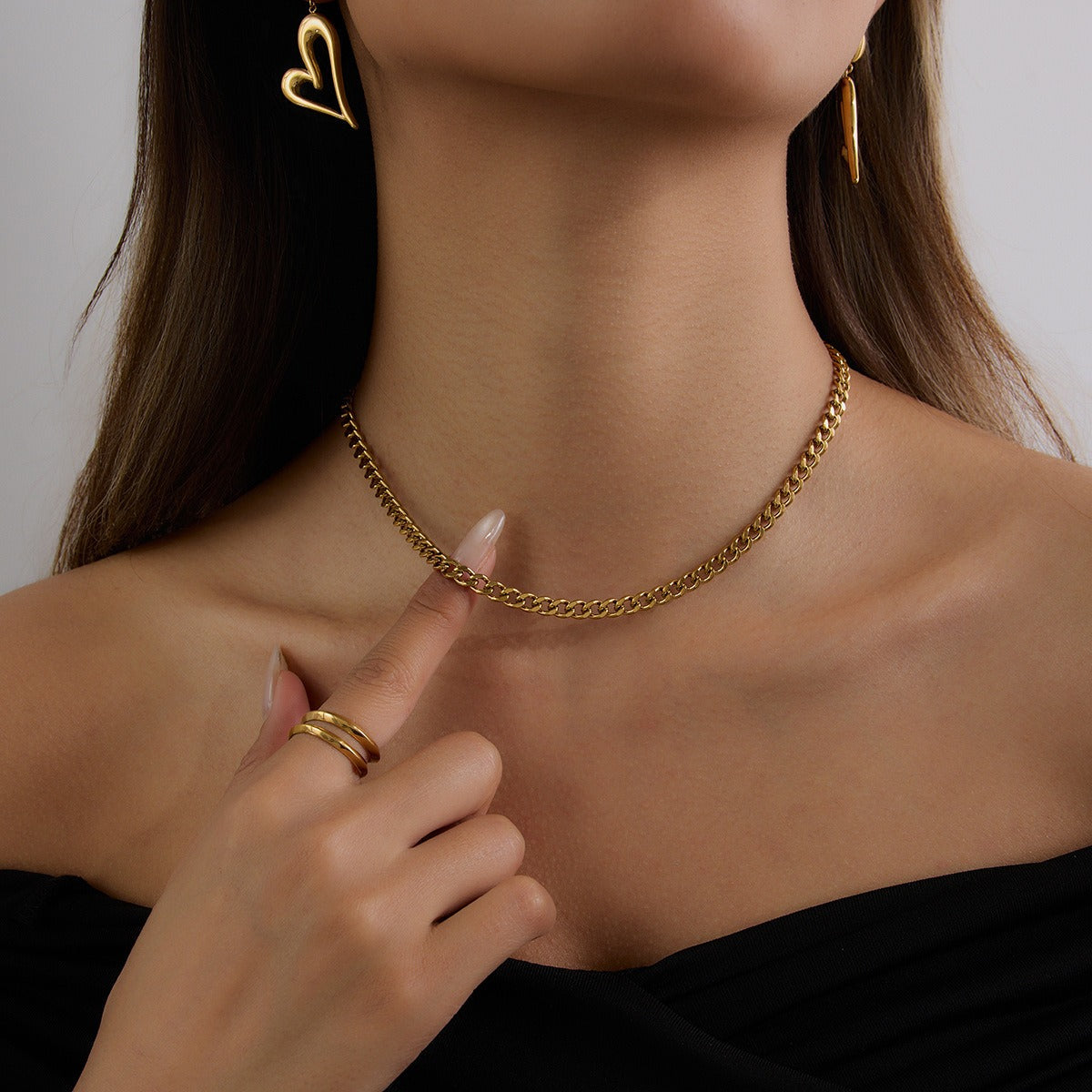 18K Gold Chain Design Exquisite Fashion Necklace Vera Lux