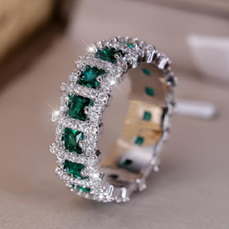 Light Luxury Full Diamond Row Ring For Women Vera Lux