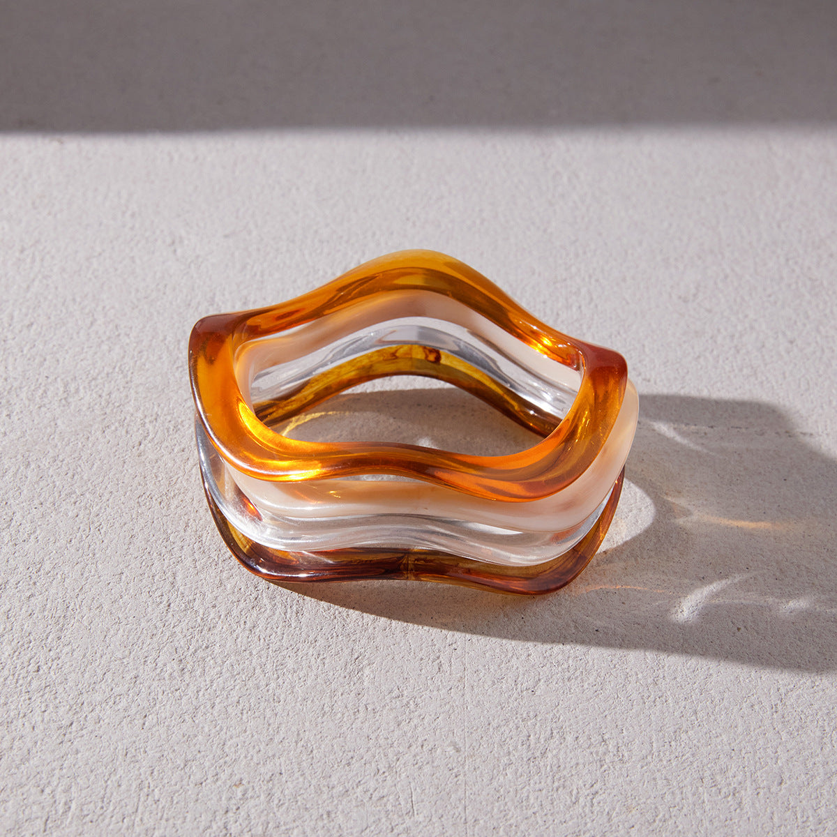 Acrylic Resin Wave Bracelet Collection Vera Lux