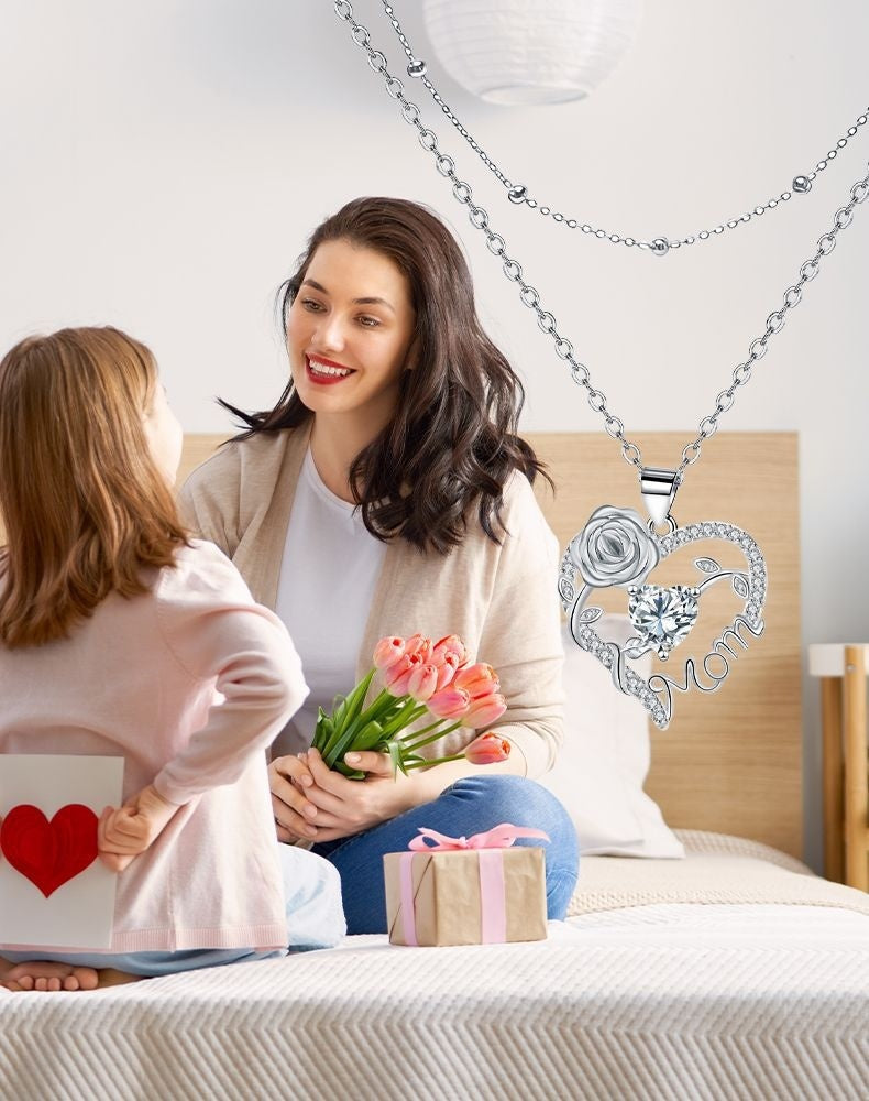 Elegant Heart-Shaped Double-Layer Necklace For Women Vera Lux
