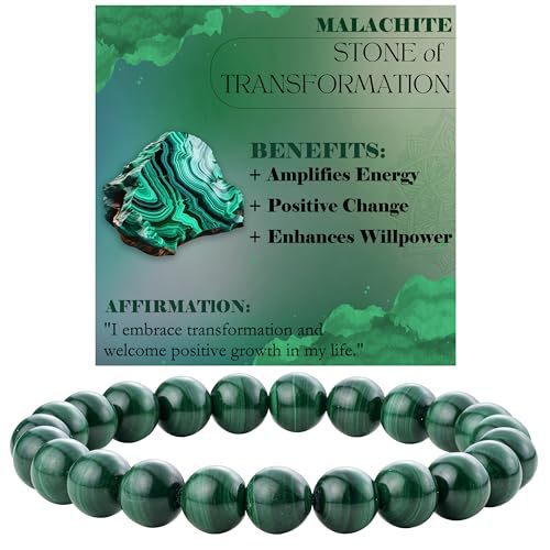8mm Natural Stone Bead Bracelet White Turquoise Vera Lux