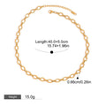 18K gold chain with gold and silver color matching design simple and elegant necklace Vera Lux