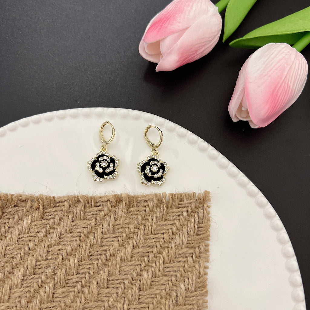 Women's Camellia Rose Flower Earrings For Women Vera Lux