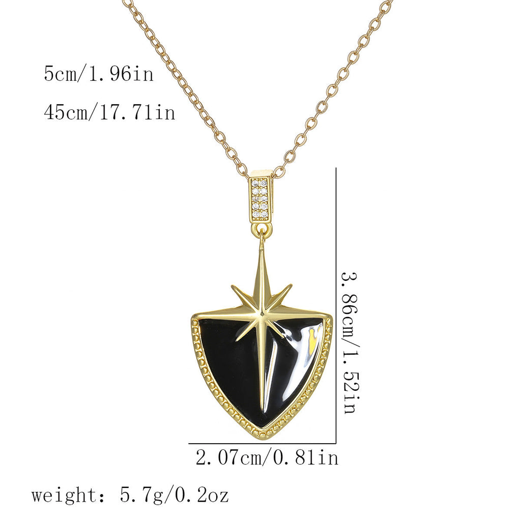 Creative Personalized Eight-Pointed Star Cross Necklace Vera Lux