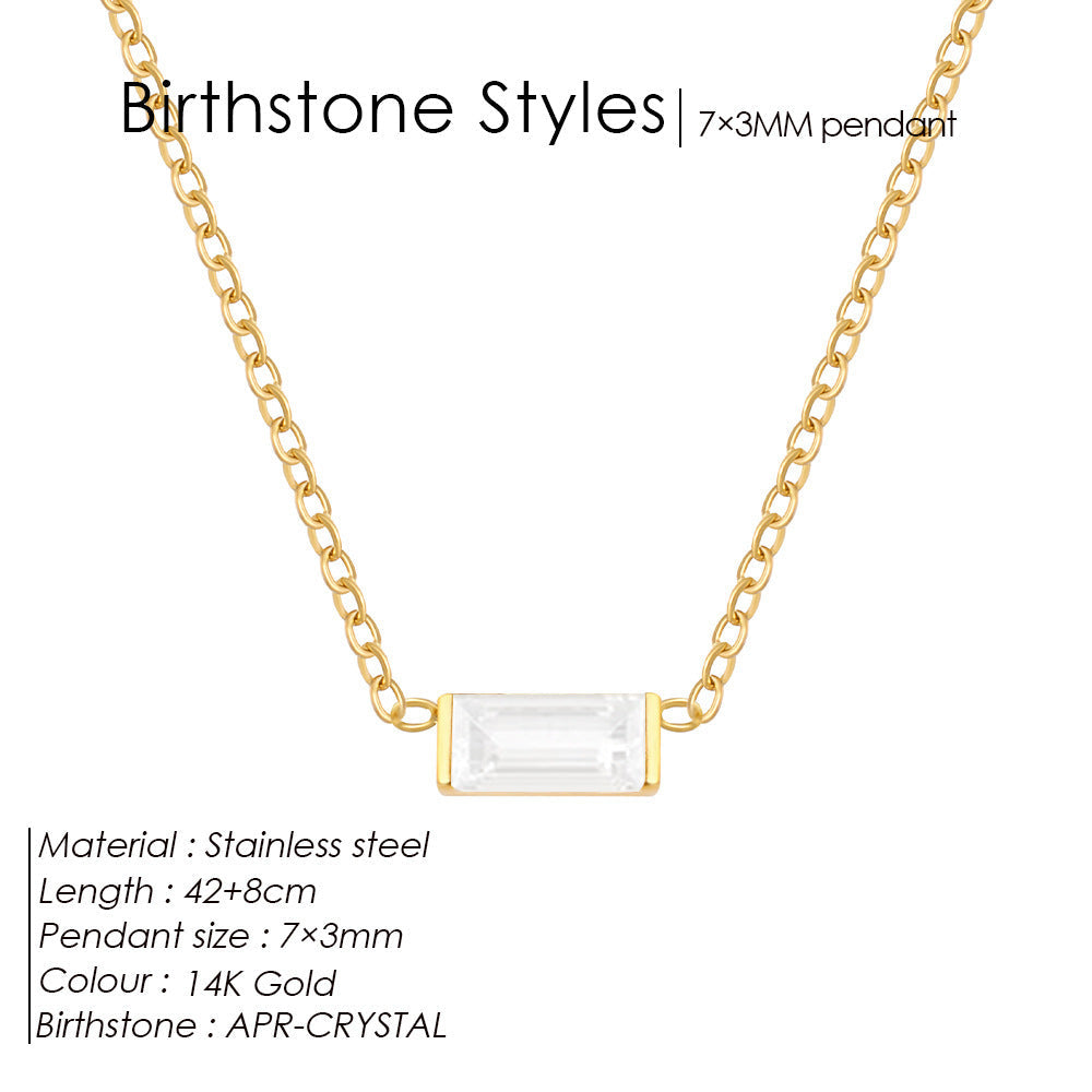 18K Gold-plated Layered Choker With A December Birthstone Pendant Vera Lux