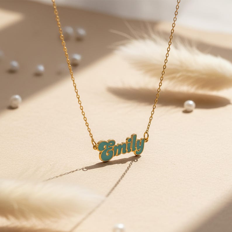 Personalized Cursive Name Necklace Vera Lux