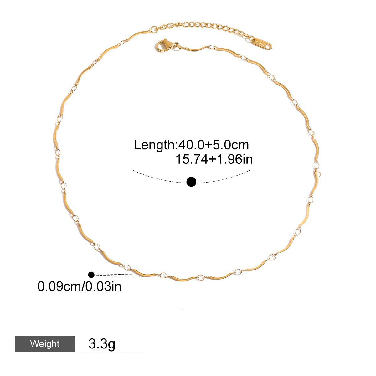 18K Gold Chain Design Exquisite Fashion Necklace Vera Lux