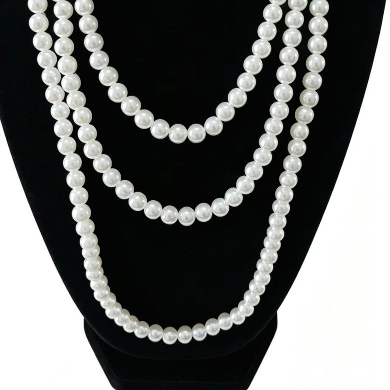 Elegant Multi-strand Pearl Necklace Vera Lux