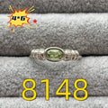 Natural Peridot Ring With A 4x6mm Pear-Cut Gemstone Vera Lux