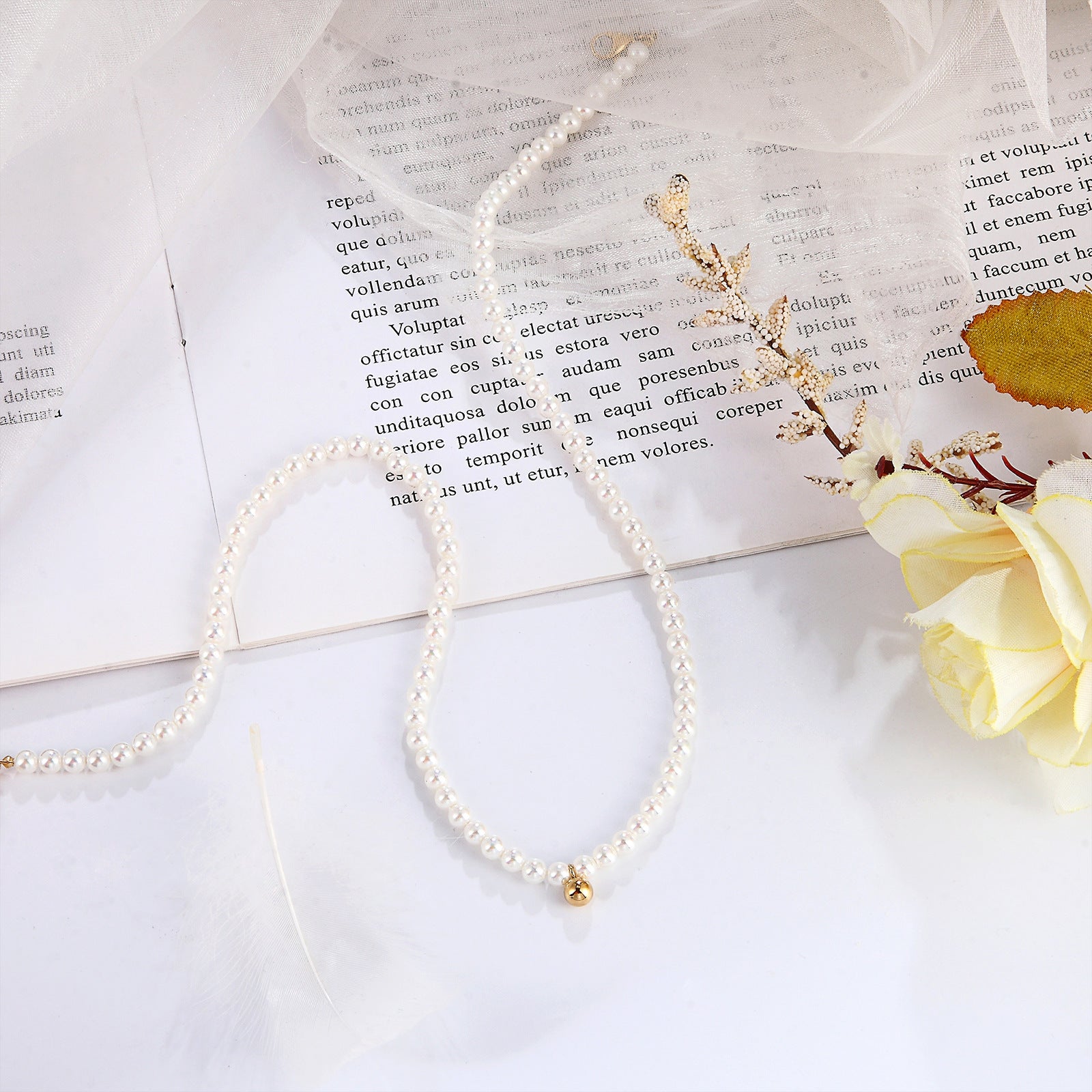 Women's Simple All-Match Freshwater Pearl Necklace Vera Lux