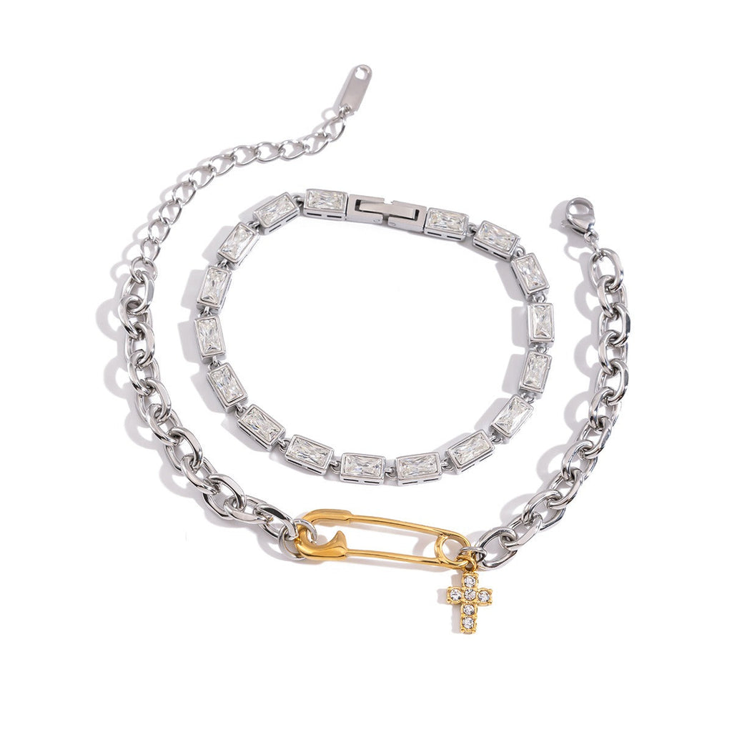 18k gold light luxury high-end titanium steel bracelet Vera Lux
