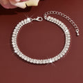 Simple Double-Layer Rhinestone Claw Foot Chain Vera Lux