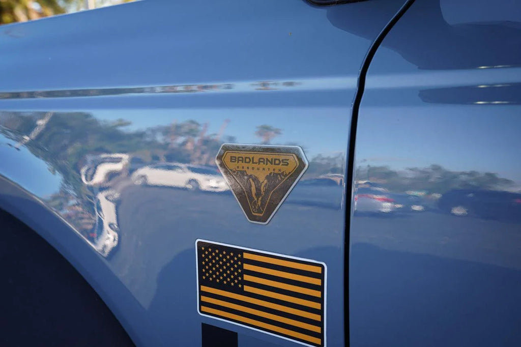 Badlands Fender Badge Overlays - 2021+ Bronco StickerFab