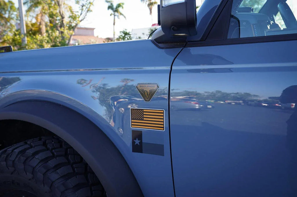 Badlands Fender Badge Overlays - 2021+ Bronco StickerFab