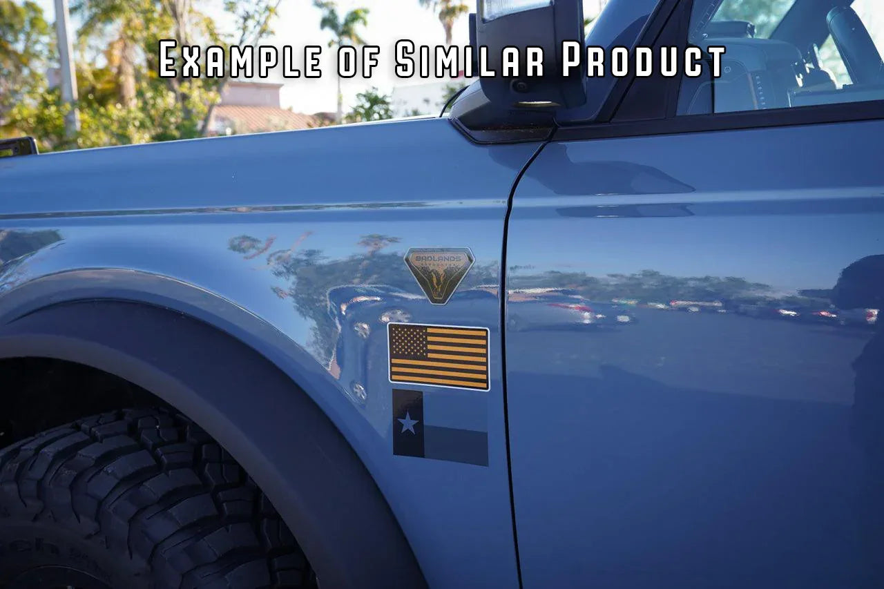 Outer Banks Fender Badge Overlays - 2021+ Bronco StickerFab