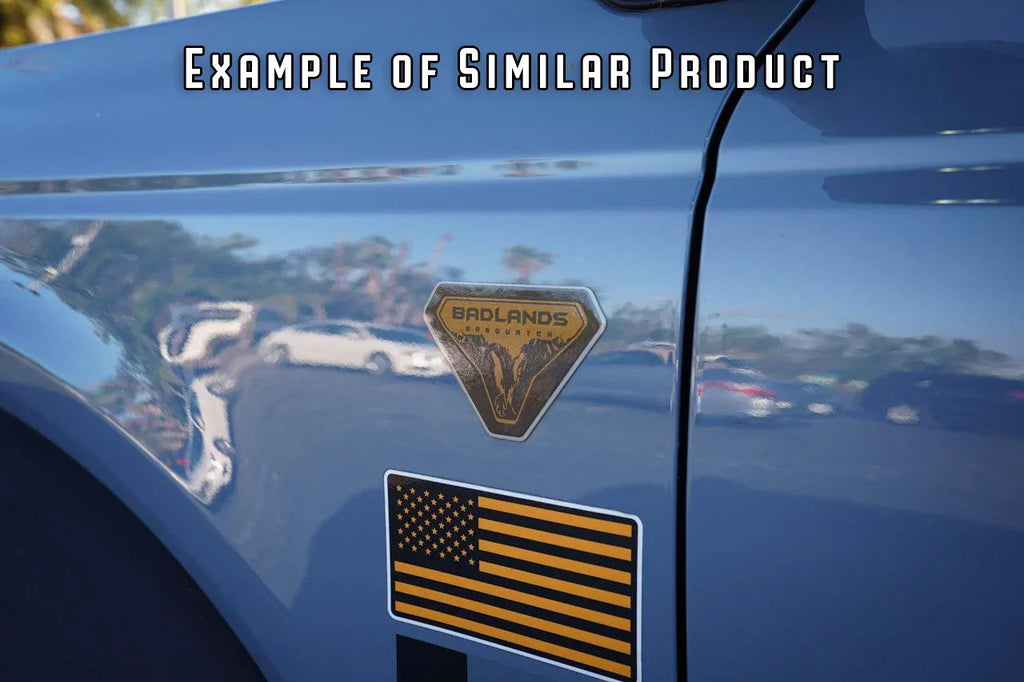 Big Bend Fender Badge Overlays - 2021+ Bronco StickerFab