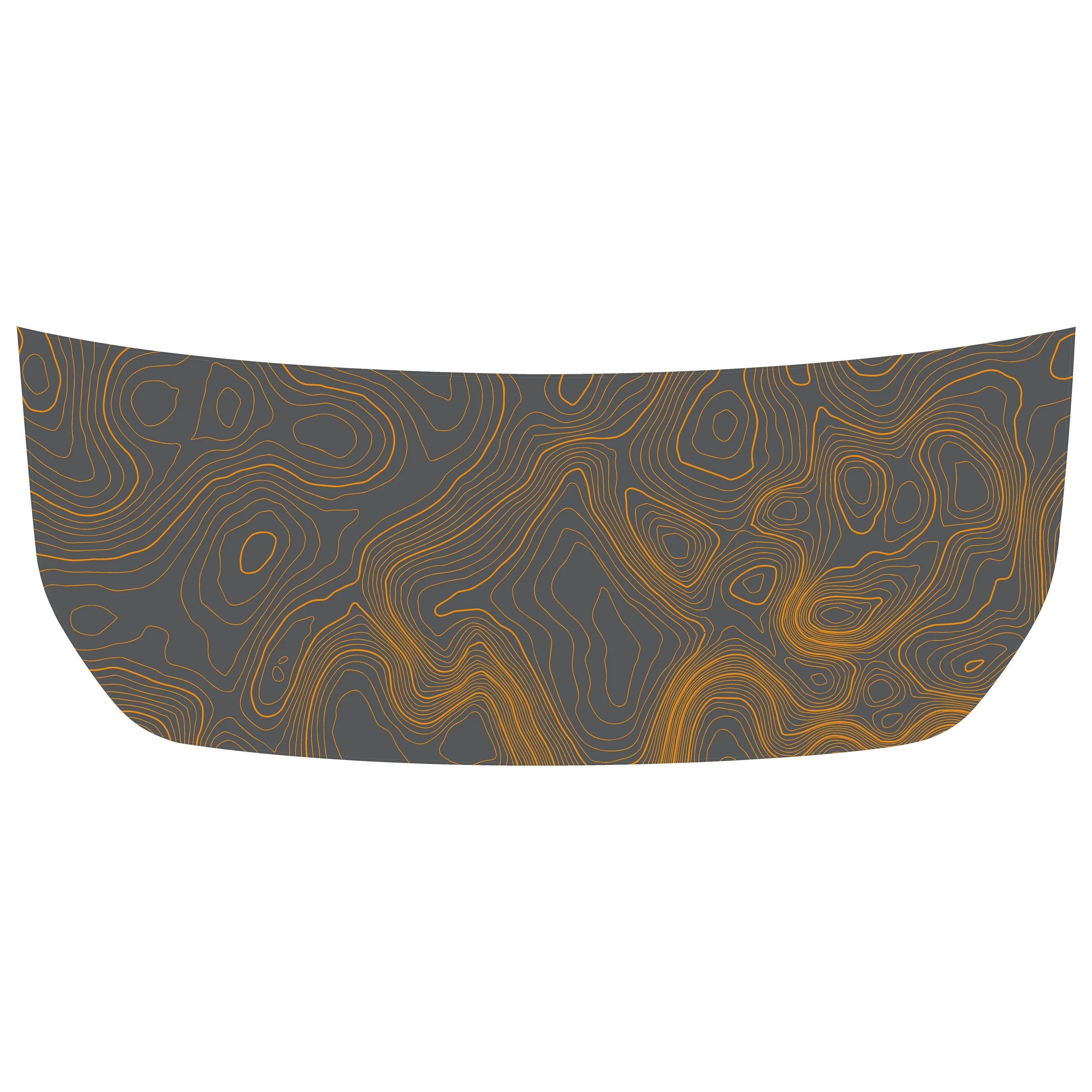 Stealth Topographic Map Hood Overlay (Printed Series) - 2021+ Bronco StickerFab