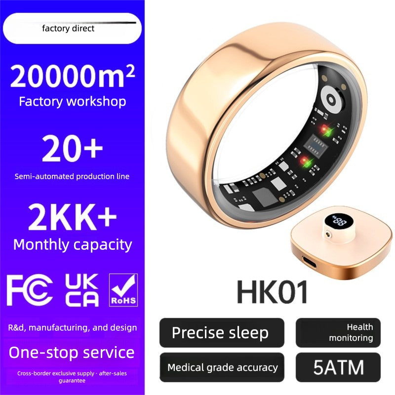 Smart Ring Heart Rate Blood Oxygen Sleep Monitor Step Counter & Female Cycle Tracker Vera Lux