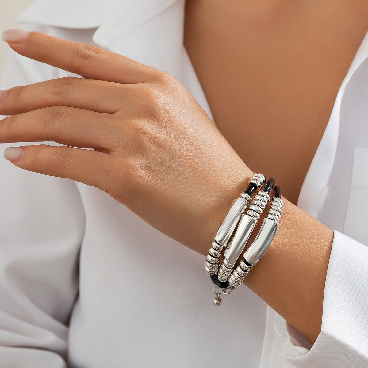 Light luxury ins style beaded bamboo bracelet Vera Lux