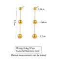 Versatile 18k Gold-Plated Tassel Earrings For Women Vera Lux