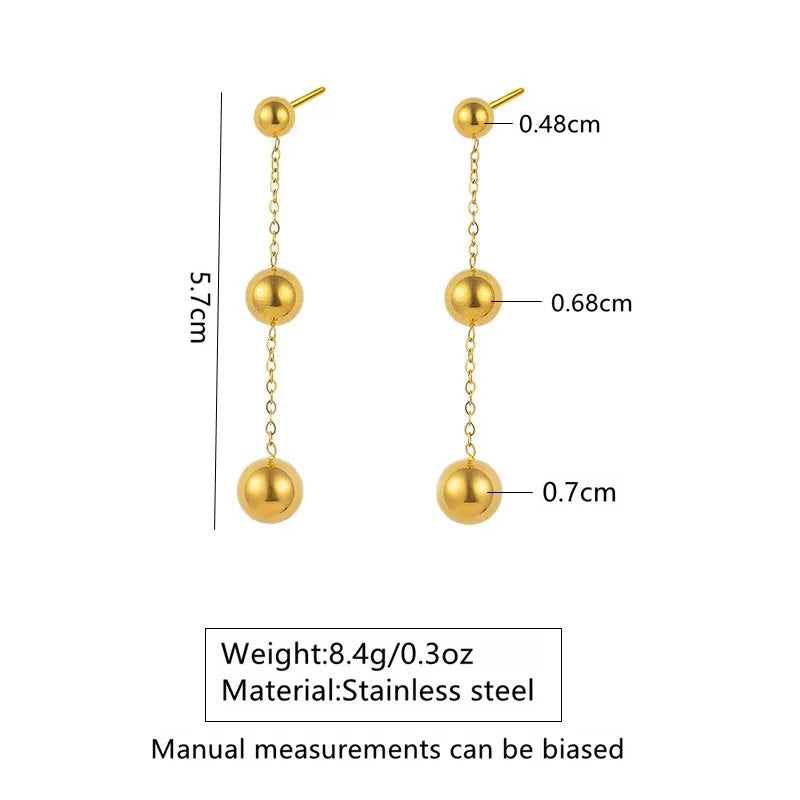 Versatile 18k Gold-Plated Tassel Earrings For Women Vera Lux