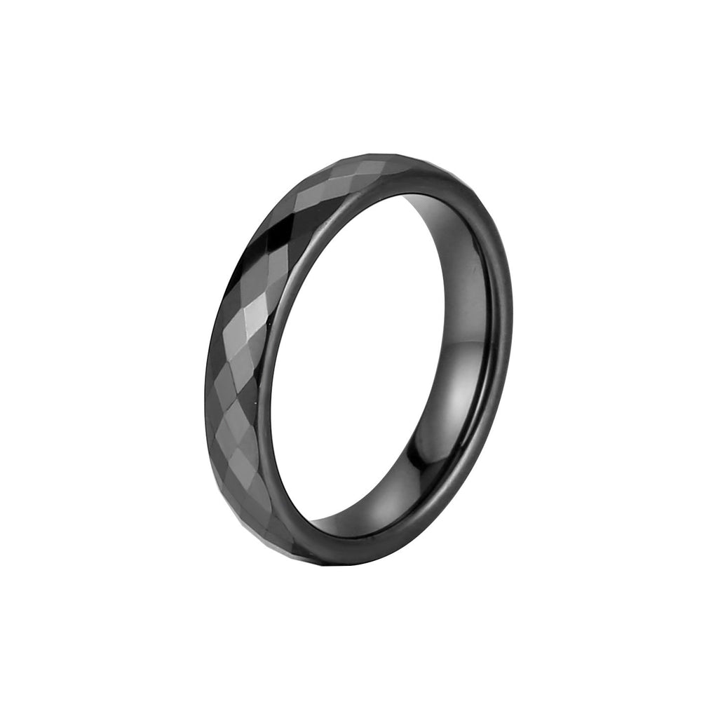 Multi-faceted Rhombus Ceramic Ring For Men Vera Lux