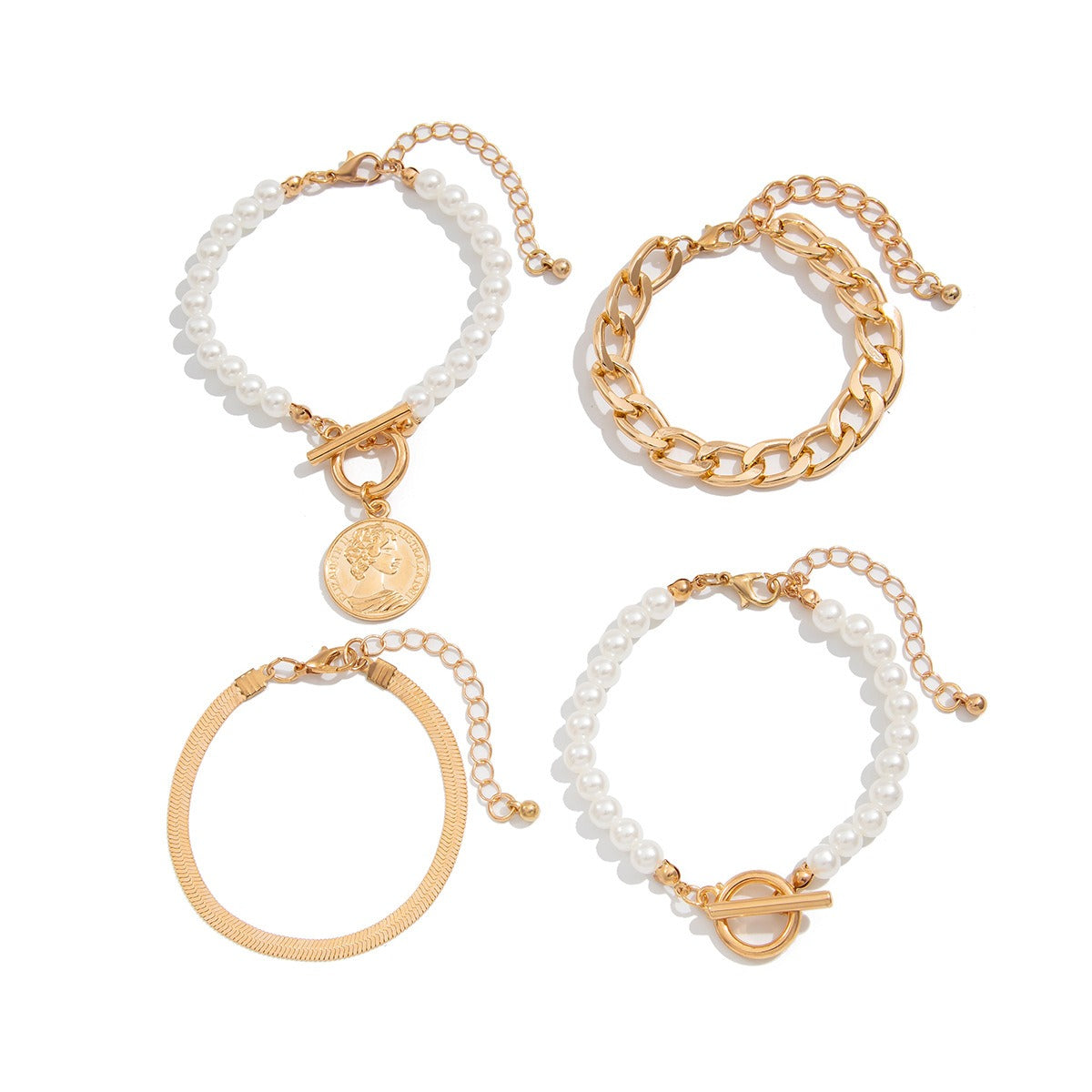 Imitation Pearl Stacking Bracelet Vera Lux