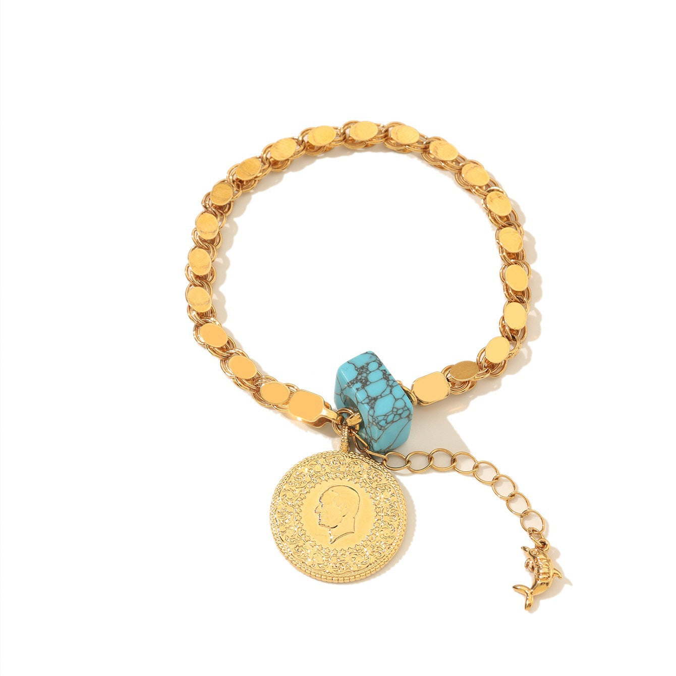 Bohemian Evil Eye Coin Bracelet Vera Lux