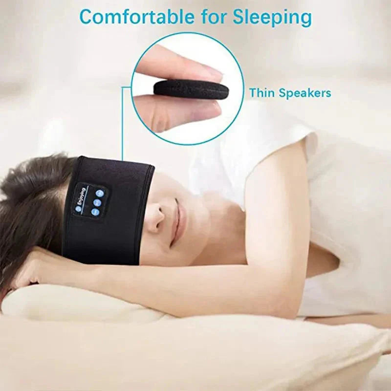 Bluetooth Sleep Headband – Wireless Headphones, Built-In Speakers, Comfortable Fabric, 10-Hour Battery Life Whatever the Treasure