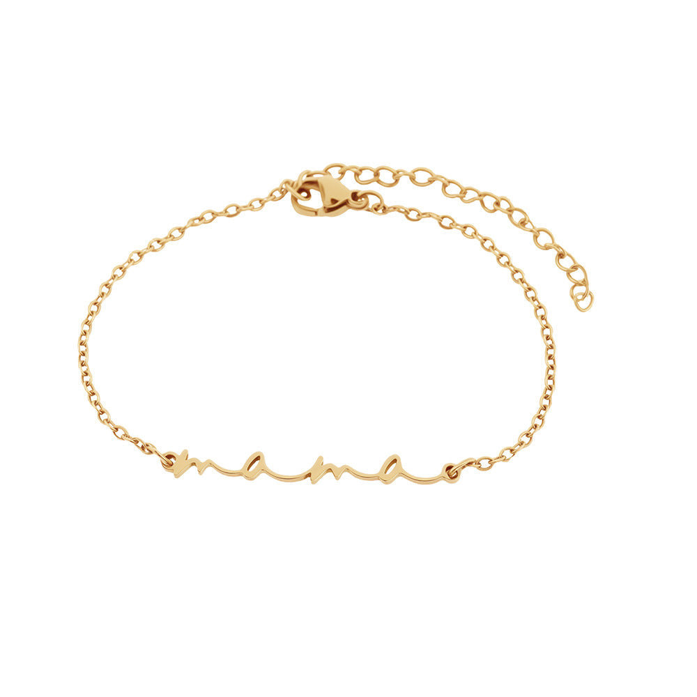 Letter Pendant Bracelet Sophisticated And Versatile Jewelry Vera Lux