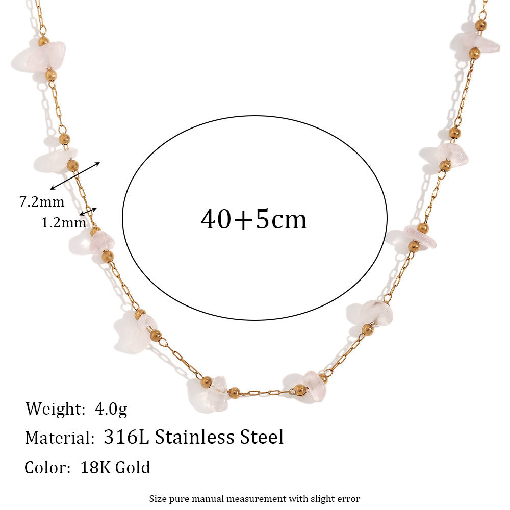 Fashionable Natural Pebble Handmade Bracelet Vera Lux