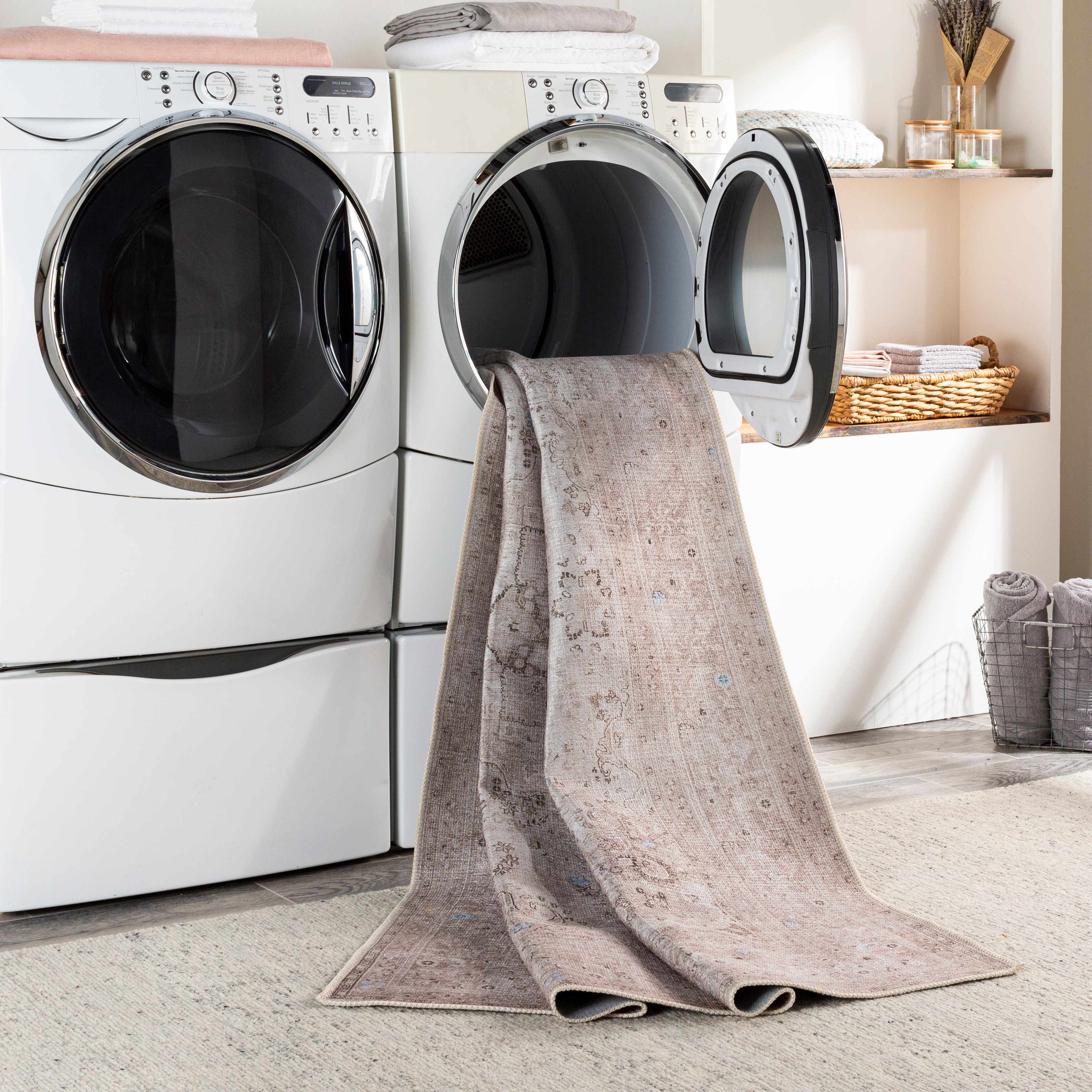 Bethany Vintage Flat Pile Washable Rug Boutique Rugs
