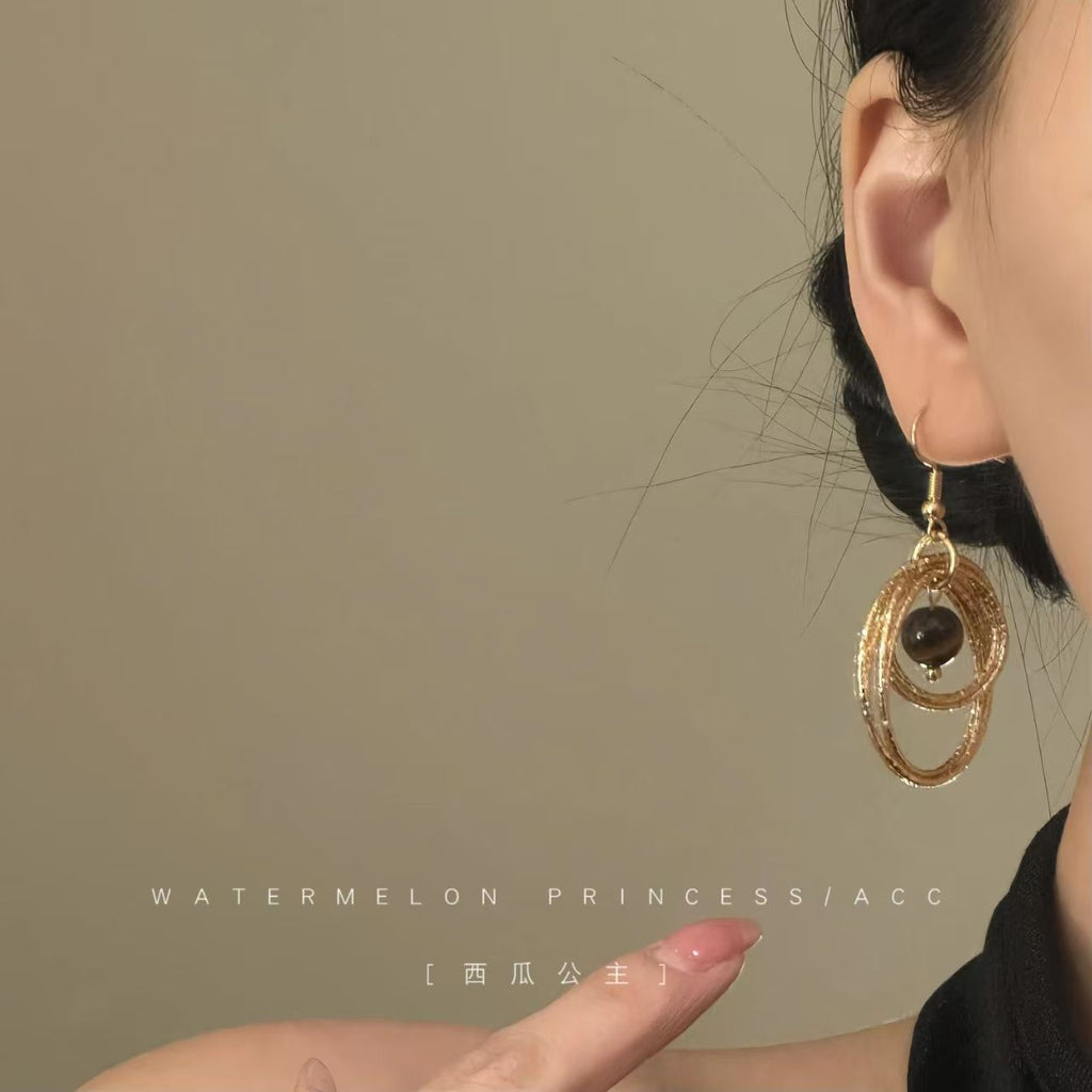 2026 Hot Sale Golden Tiger's Eye Earrings, Elegant & Unique Women's Jewelry Vera Lux