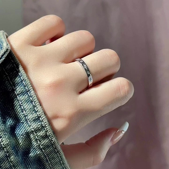 Simple Niche Minimalist Open Ring For Women, Fashion Light Luxury High-End Jewelry, Elegant & Versatile Vera Lux