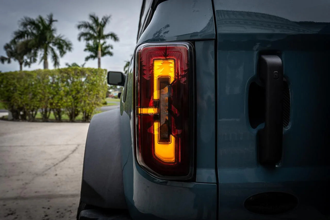 Bigfoot aka Sasquatch in the Woods Tail Light Overlays - 2021+ Bronco StickerFab