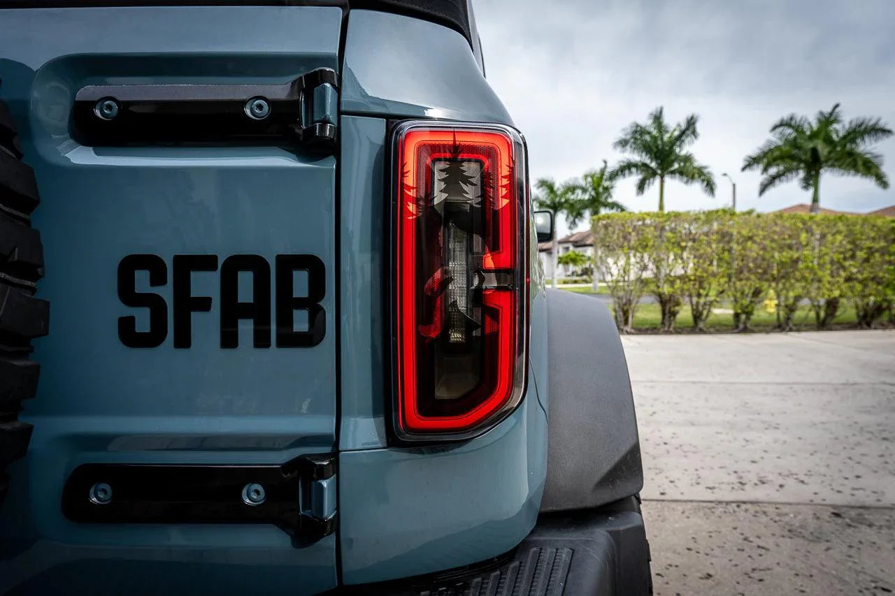 Bigfoot aka Sasquatch in the Woods Tail Light Overlays - 2021+ Bronco StickerFab