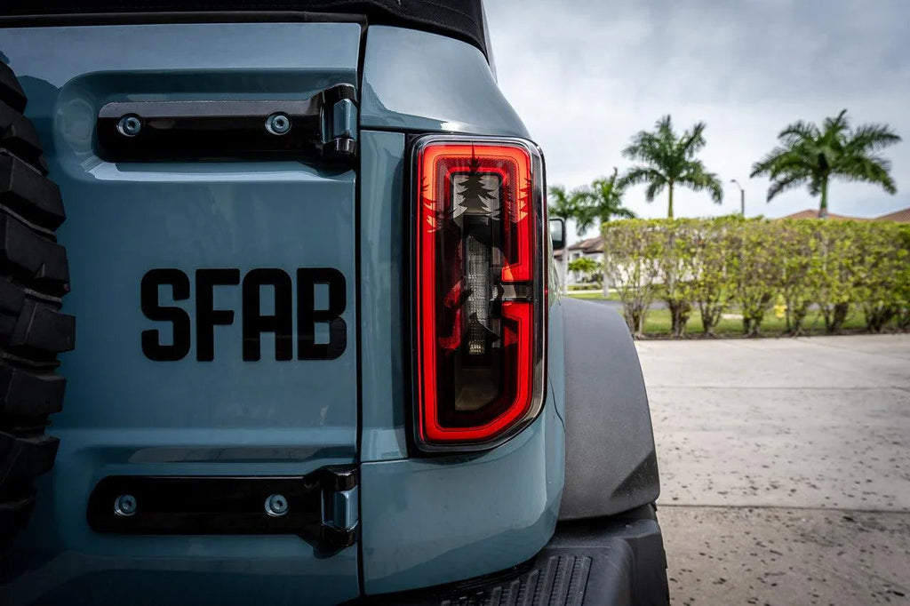 Bigfoot aka Sasquatch in the Woods Tail Light Overlays - 2021+ Bronco StickerFab