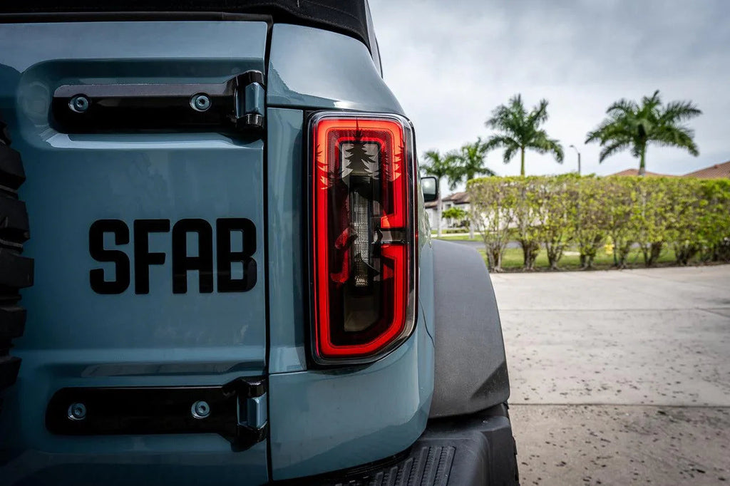 Bigfoot aka Sasquatch in the Woods Tail Light Overlays - 2021+ Bronco StickerFab