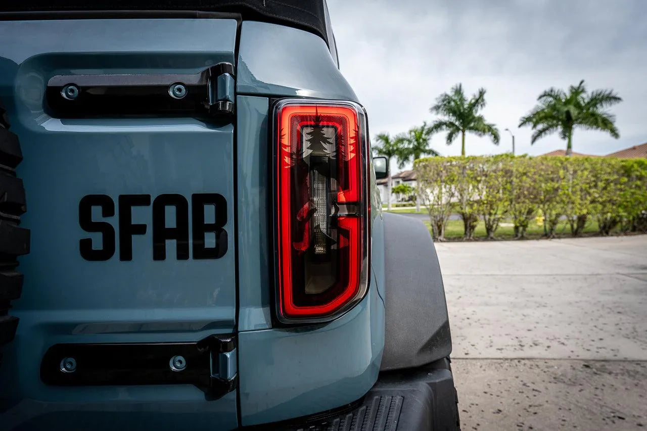 Bigfoot aka Sasquatch in the Woods Tail Light Overlays - 2021+ Bronco StickerFab