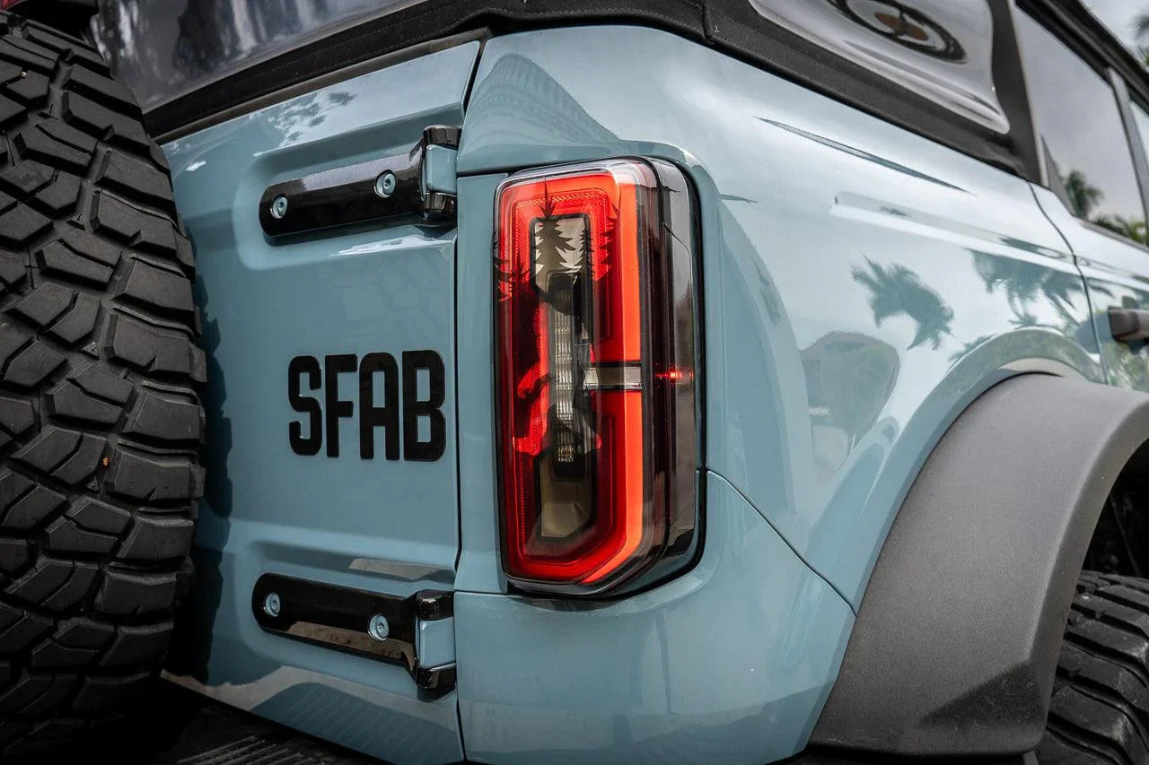 Bigfoot aka Sasquatch in the Woods Tail Light Overlays - 2021+ Bronco StickerFab