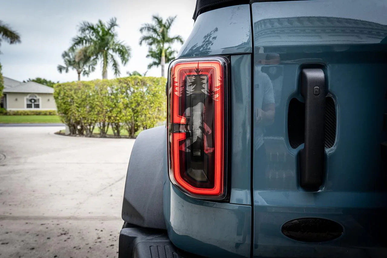 Bigfoot aka Sasquatch in the Woods Tail Light Overlays - 2021+ Bronco StickerFab