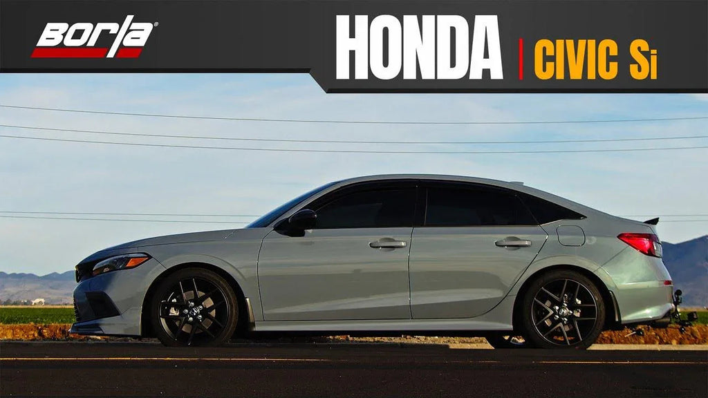 Borla S-Type 1.5L Cat-back Exhaust System - 23+ Integra / 22+ Civic StickerFab