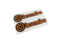 "Brembo" Brake Caliper High Temp Stickers - Custom Color Printed StickerFab