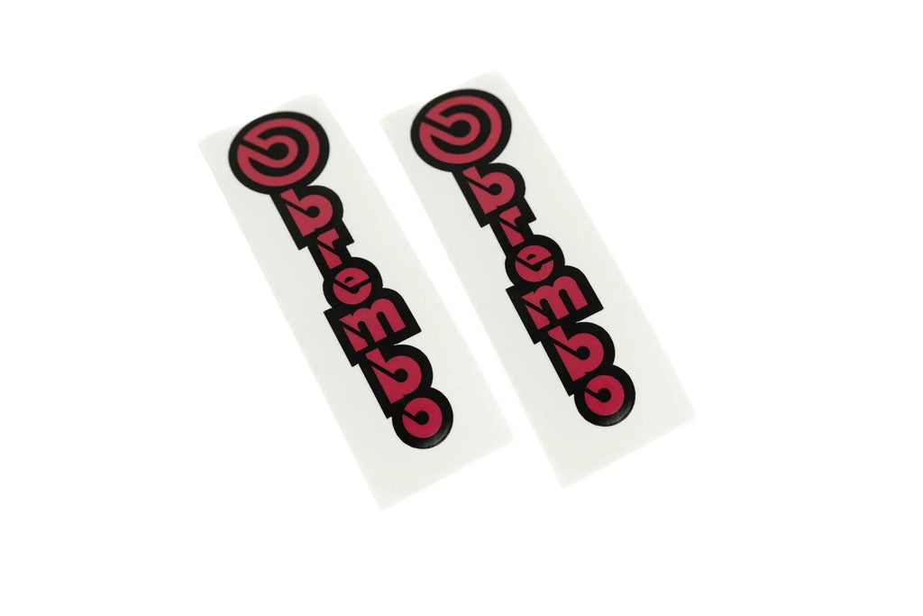 "Brembo" Brake Caliper High Temp Stickers - Custom Color Printed StickerFab